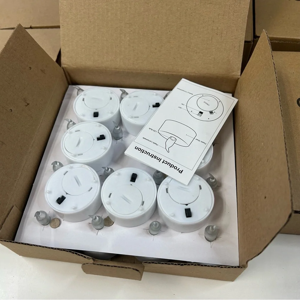 NEW 6 Packs Of 24 Flameless Candle Lights White #2541